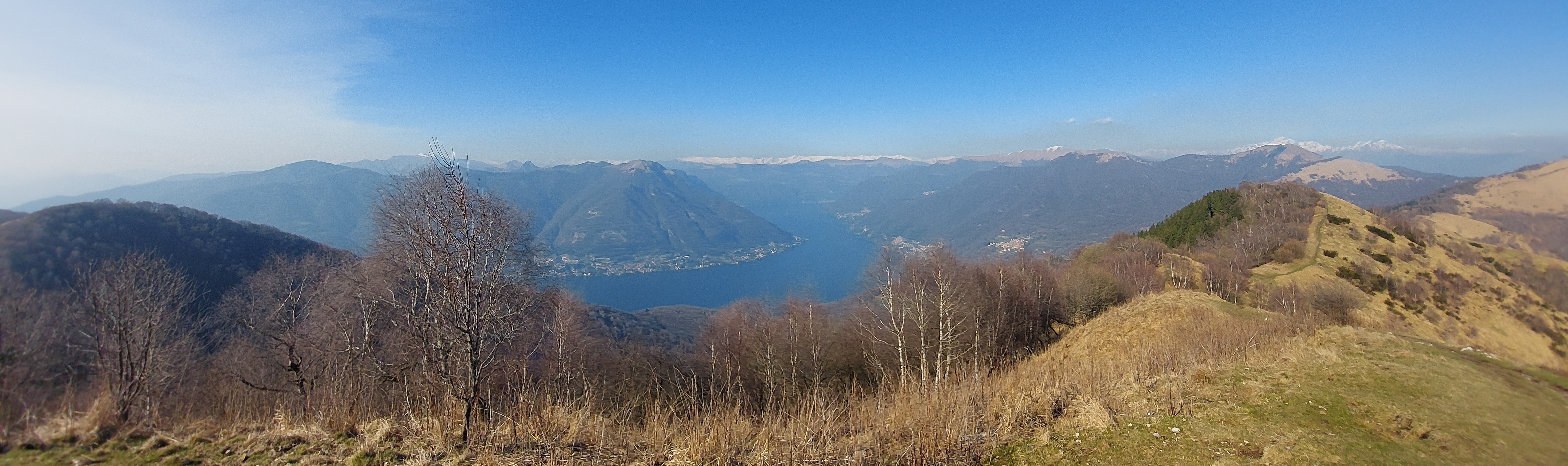 Panoramic view to lake Como (Italy)
