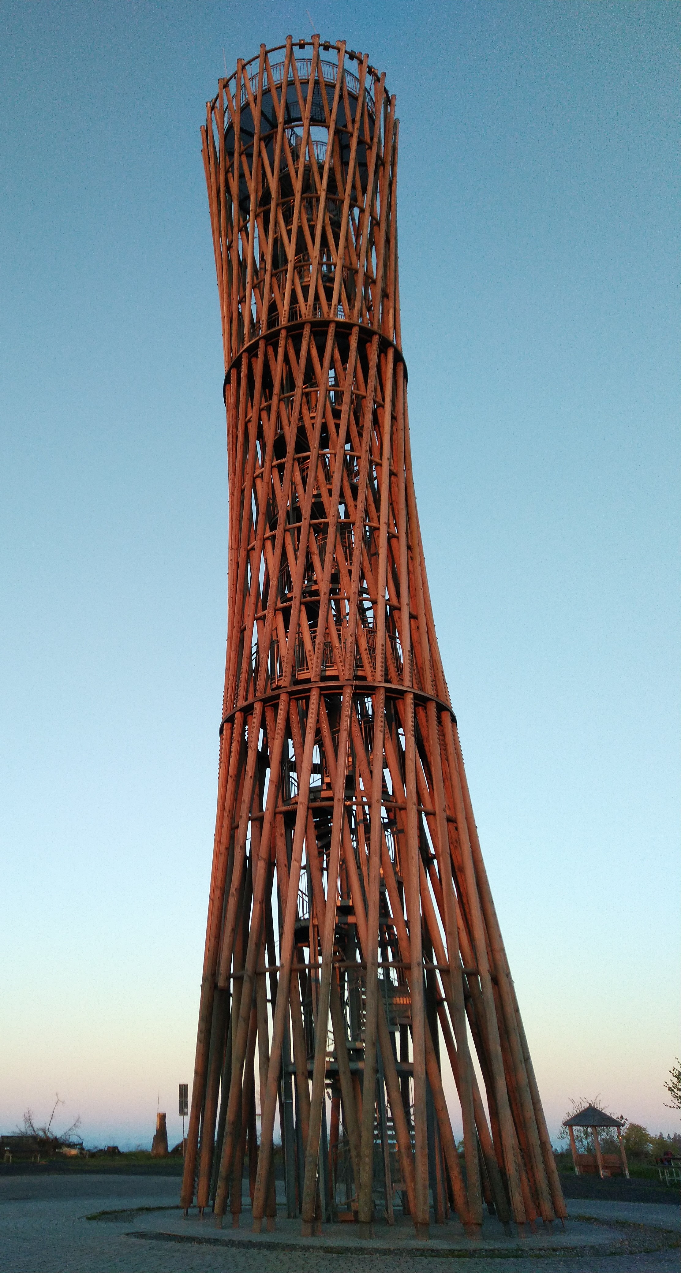Sunrise at Lörmecke-Turm in Sauerland (Germany)